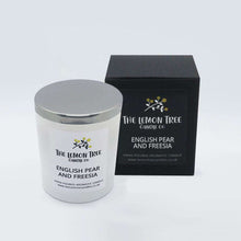 Load image into Gallery viewer, English Pear and Freesia Candle, jo malone dupe, handcrafted candle company