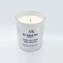 Load image into Gallery viewer, English Pear and Freesia Candle, jo malone dupe, natural non toxic candles