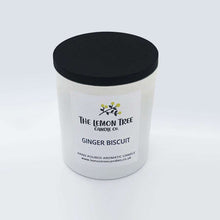 Load image into Gallery viewer, Ginger Biscuit Scented Natural Wax Candle, Gingerbread Candle, vegan candle, welsh candle
