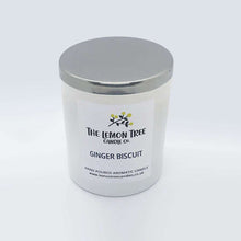 Load image into Gallery viewer, Ginger Biscuit Scented Natural Wax Candle, Gingerbread Candle, vegan candle, welsh candle