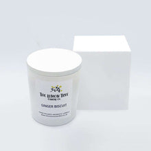 Load image into Gallery viewer, Ginger Biscuit Scented Natural Wax Candle, Gingerbread Candle, vegan candle, welsh candle