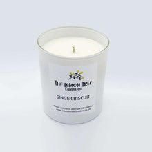 Load image into Gallery viewer, Ginger Biscuit Scented Natural Wax Candle, Gingerbread Candle, vegan candle, welsh candle