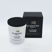 Load image into Gallery viewer, Plum and Rhubarb Candle, Vegetable Wax Melt Blend, natural candle company, plant based candles