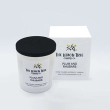 Load image into Gallery viewer, Plum and Rhubarb Candle, Vegetable Wax Melt Blend, natural candle company, plant based candles