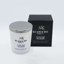Load image into Gallery viewer, Plum and Rhubarb Candle, Vegetable Wax Melt Blend, natural candle company, plant based candles