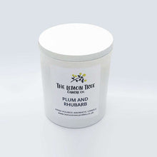 Load image into Gallery viewer, Plum and Rhubarb Candle, Vegetable Wax Melt Blend, natural candle company, plant based candles