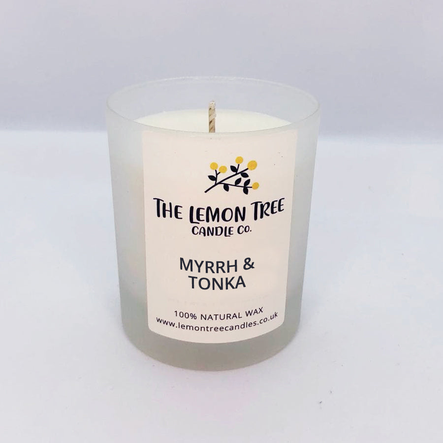 Myrrh and Tonka Frosted candle