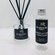 Load image into Gallery viewer, Frankincense and Myrrh Frosted Glass  Reed Diffuser - The Lemon Tree Candle Company

