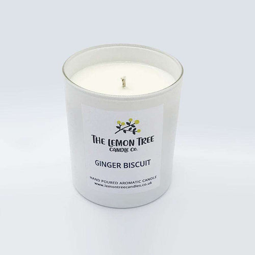 Ginger Biscuit Scented Natural Wax Candle, Gingerbread Candle, vegan candle, welsh candle