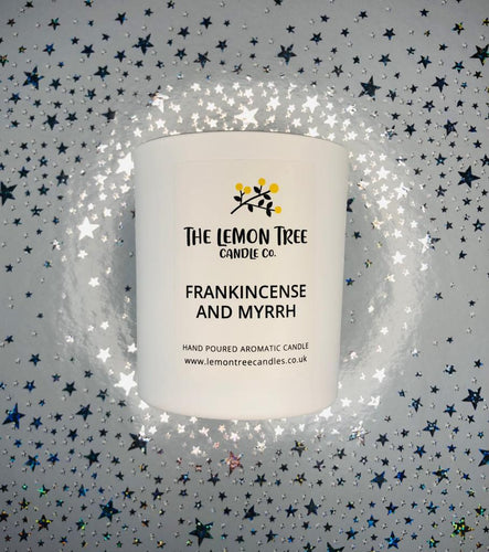 Frankincense and Myrrh Candle, Vegan Candles, Natural Wax Candles, candles made in Wales