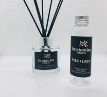 Load image into Gallery viewer, Fresh Linen Frosted Glass  Reed Diffuser - The Lemon Tree Candle Company
