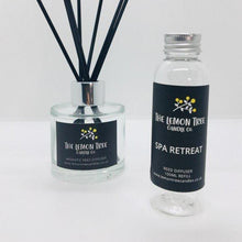 Load image into Gallery viewer, Spa Retreat Essential Oil Frosted Glass  Reed Diffuser - The Lemon Tree Candle Company
