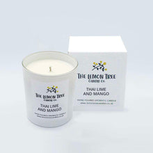 Load image into Gallery viewer, Thai Lime and Mango candle - The Lemon Tree Candle Company

