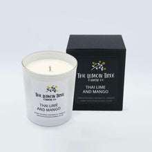 Load image into Gallery viewer, Thai Lime and Mango candle - The Lemon Tree Candle Company
